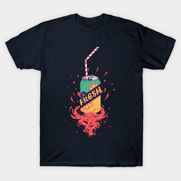 Orange soda T-Shirt by NathanRiccelle